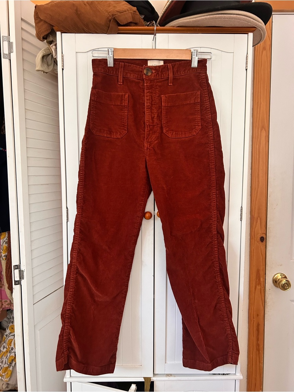 Doen corduroy pants size 26 in rust